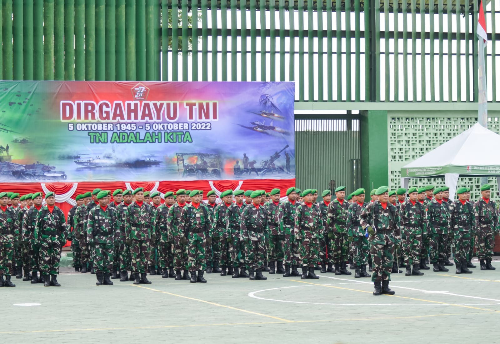 Kodim Bojonegoro gelar Upacara Peringatan HUT ke- 77 TNI