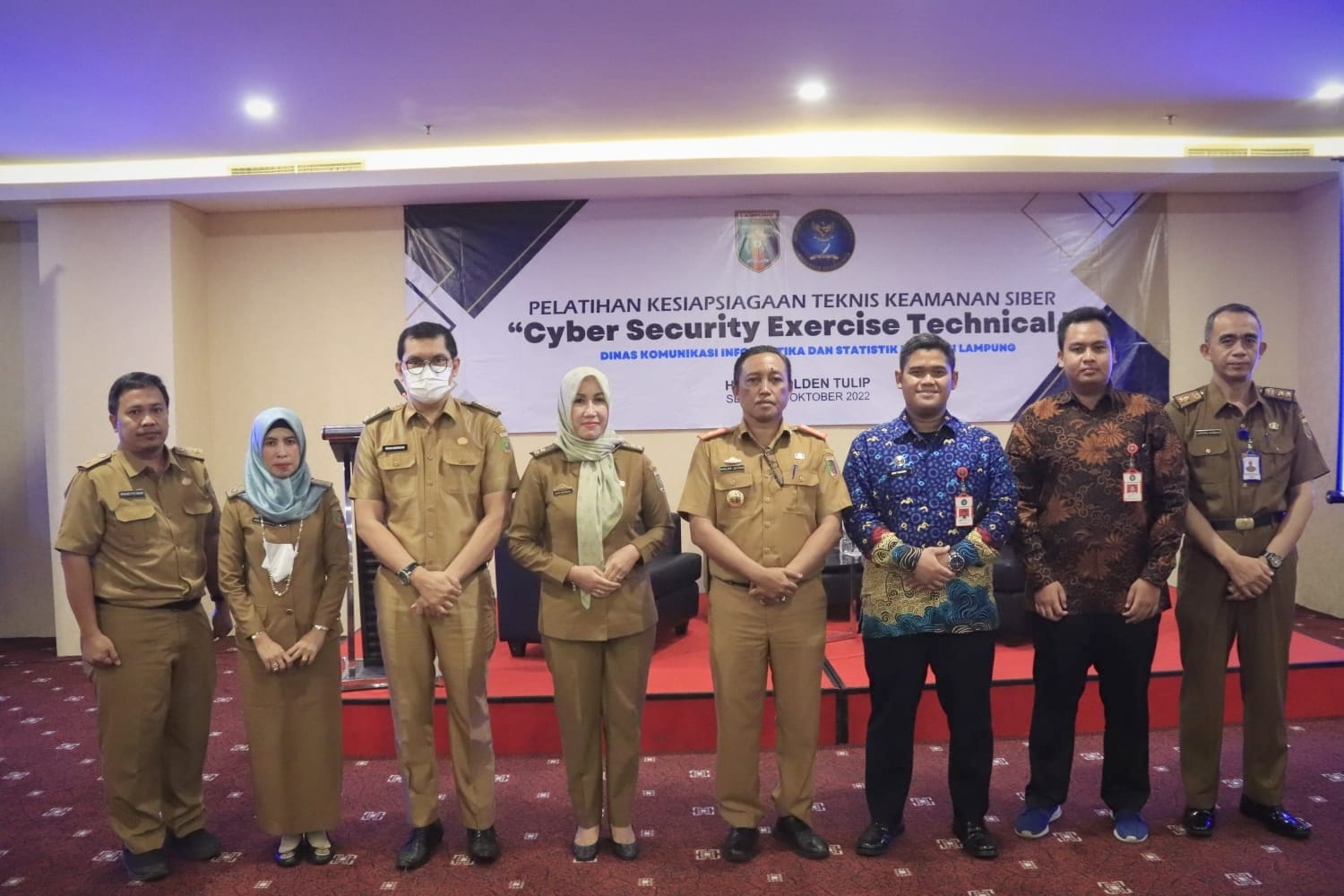 Mewakili Gubernur, Kadis Kominfotik Provinsi Lampung Buka Acara Pelatihan Teknis Cyber Security Exercise Technical