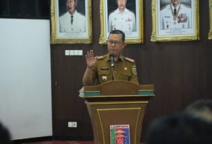 Pemprov Lampung Lakukan Penandatanganan Pakta Integritas Bersama Lembaga/Organisasasi Yang Bernaung Dalam LTSA-PMI Provinsi Lampung