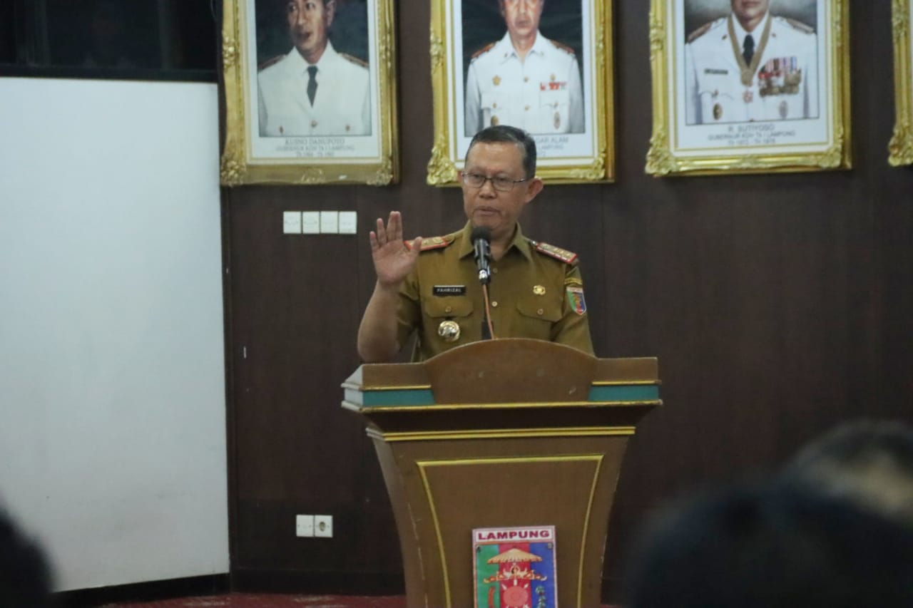 Pemprov Lampung Lakukan Penandatanganan Pakta Integritas Bersama Lembaga/Organisasasi Yang Bernaung Dalam LTSA-PMI Provinsi Lampung