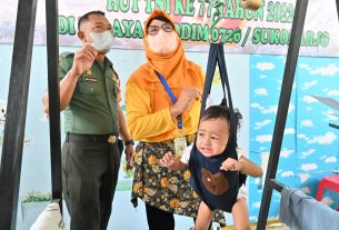 Pendampingan Penyuluhan Stunting Kodim 0726/Sukoharjo Di Posyandu Permata Bunda, Desa Waru, Kec. Baki