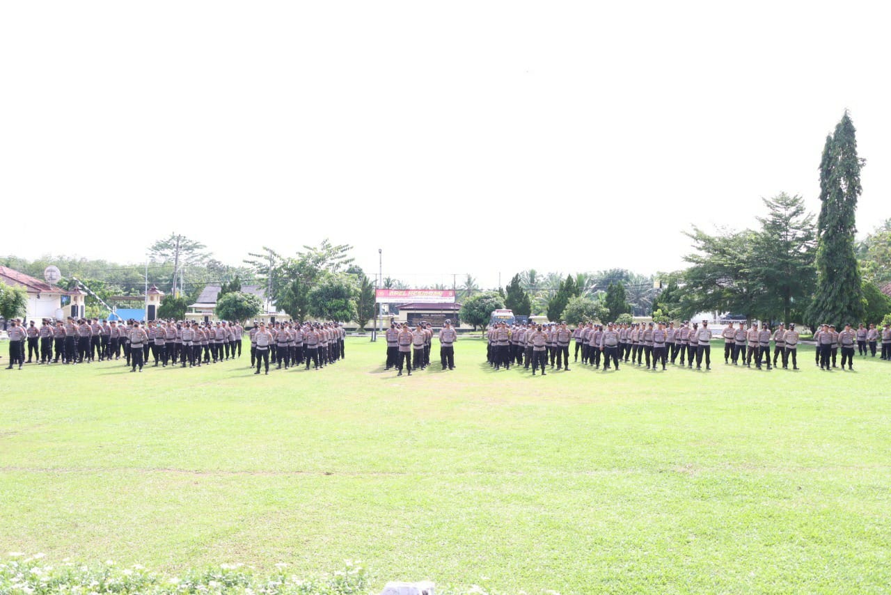 Polres Tulang Bawang Bentuk Kompi Dalmas Kerangka dan Peleton Dalmas Inti