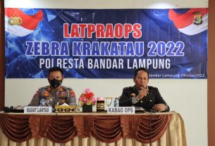 Polresta Bandar Lampung Gelar Lat Pra Ops Zebra Krakatau -2022