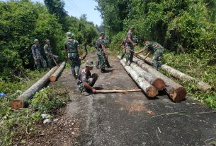 Satgas TMMD Kodim 0105/Abar Terus Berbenah Melakukan Persiapan Jelang Upacara Pembukaan