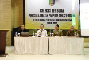 Sekdaprov Fahrizal Buka Seleksi Terbuka Pengisian Jabatan Pimpinan Tinggi Pratama di Lingkungan Pemprov Lampung