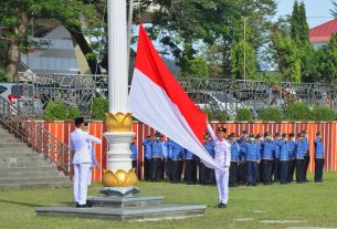 Sekdaprov Lampung Menjadi Pembina Upacara Peringatan Sumpah Pemuda ke-94 Tingkat Provinsi Lampung