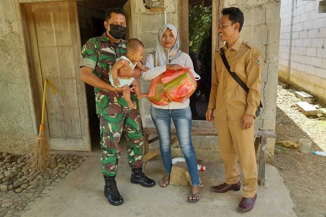 Upaya Babinsa Pojok Turunkan Stunting di Wilayah Binaan