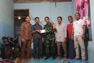 Derita Kebocoran Jantung, Jajaran Koramil 04/Meureubo Serahkan Bantuan Untuk Muhammad Maulana Agar Bisa Operasi Di Jakarta