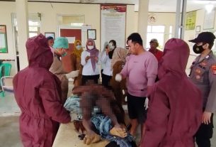Polsek Rawa Jitu Selatan Olah TKP Korban MD Tersambar Petir