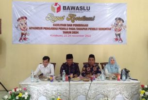 Bawaslu Gelar Rakor Fasilitasi dan Pembinaan Aparatur Pengawas