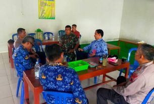 Danramil Gondang Terus Tingkatkan Sinergitas Dengan Kades dan Perangkatnya