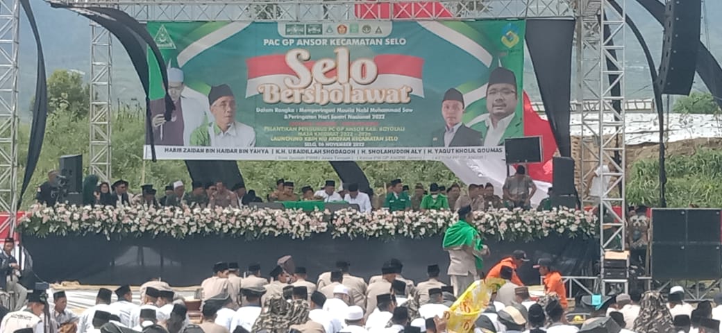 Danramil Selo Hadiri Kegiatan Selo Bersholawat