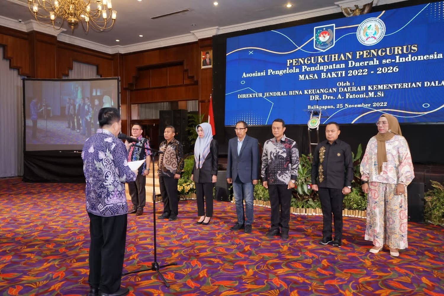 Dirjen Bina Keuangan Daerah Kemendagri, Agus Fatoni Kukuhkan Asosiasi Pengelola Pendapatan Daerah se-Indonesia