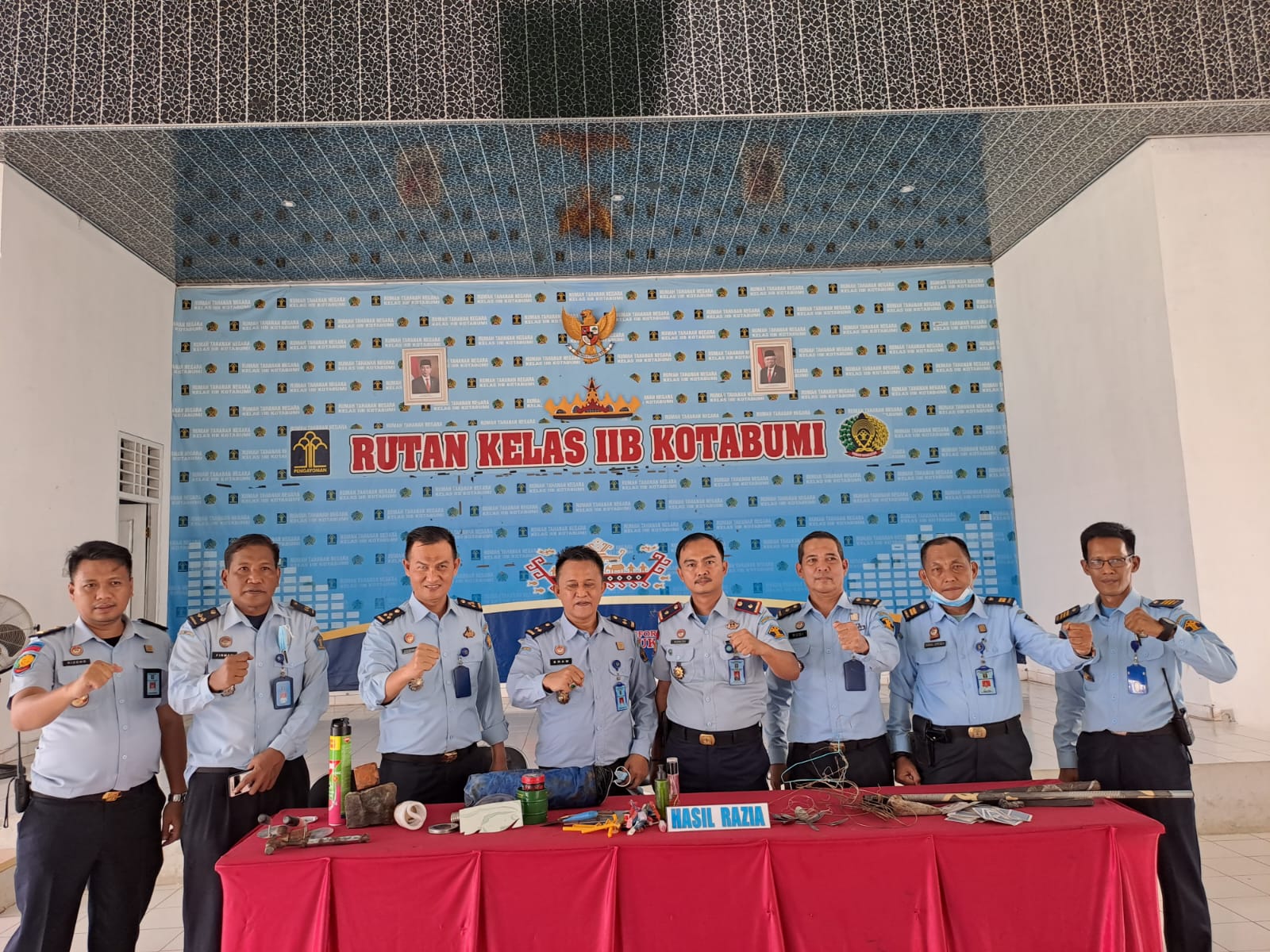 Divisi Pemasyarakatan Lampung lakukan Razia Kamar Hunian di Rutan Kotabumi serta Cek Urine kepada Pegawai dan WBP