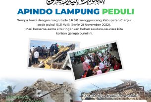 Donasi APINDO Lampung Peduli Cianjur Berlipat, Ary: Insya Allah, Bermanfaat