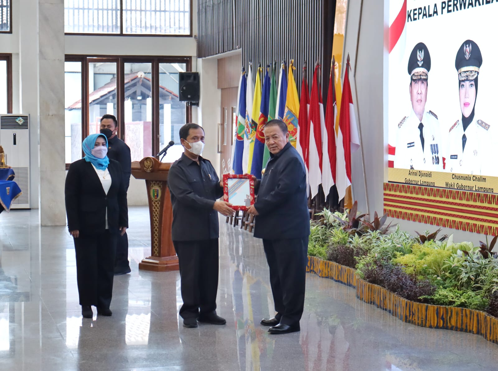 Gubernur Arinal Djunaidi Mengukuhkan Kepala Perwakilan BPKP Provinsi Lampung