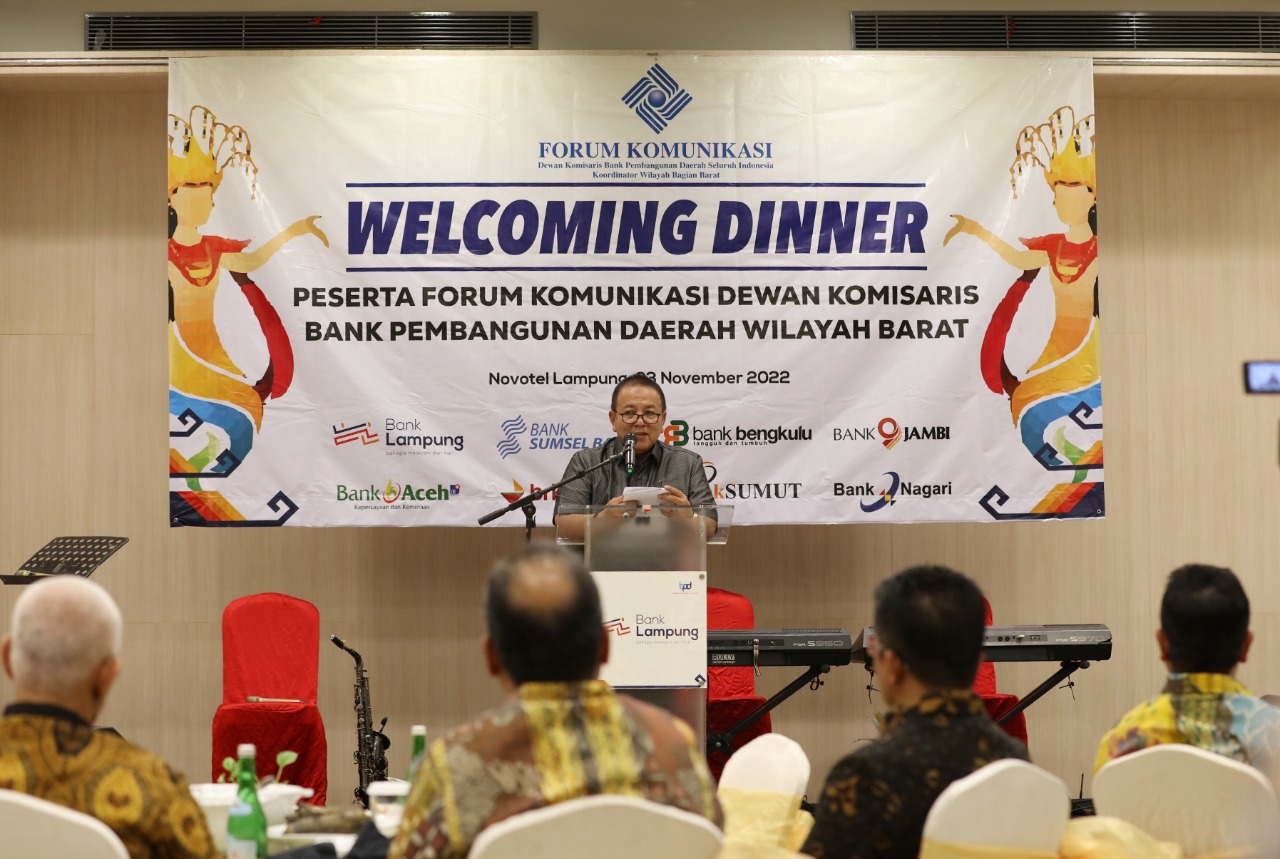 Gubernur Arinal Hadiri Jamuan Makan Malam Forkom Dewan Komisaris BPD Seluruh Indonesia Wilayah Barat