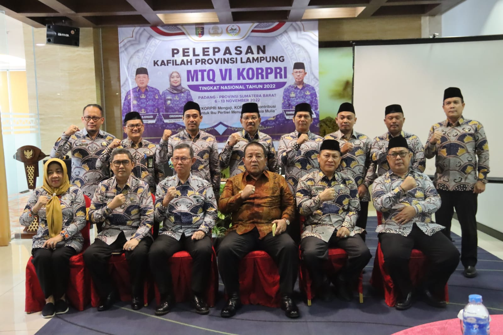 Gubernur Arinal Lepas Kafilah Korpri Provinsi Lampung Untuk Mengikuti MTQ VI Korpri Tingkat Nasional di Kota Padang