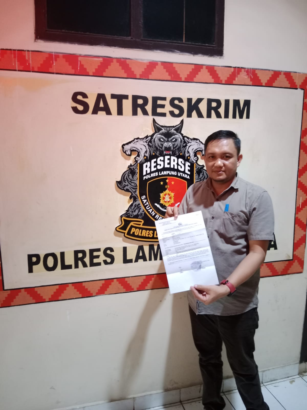 Herman Kabid Mutasi dan Promosi BKPSDM Lampura laporkan akun palsu mencatut identitasnya