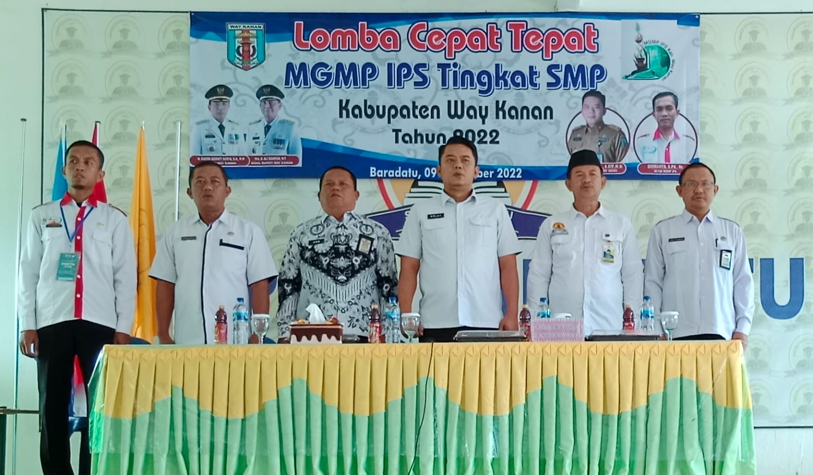 Kadisdikbud Machiavelli HT Buka Final Lomba Cepat Tepat MGMP IPS Kabupaten Way Kanan