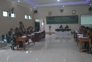 Kodim Boyolali Selenggarakan Sidang Jabatan Bintara dan Tamtama Triwulan IV