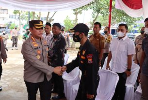 Kunjungan Kerja Kapolresta Bandar lampung di Polsek Tanjung Senang