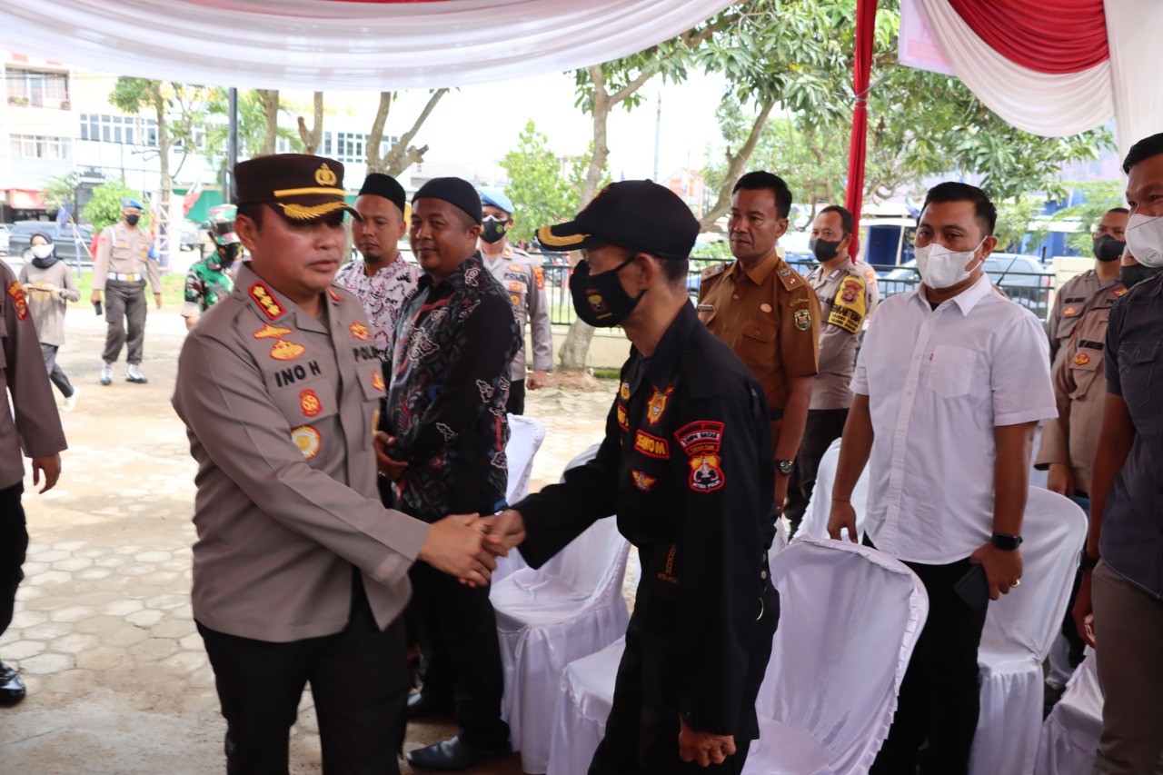 Kunjungan Kerja Kapolresta Bandar lampung di Polsek Tanjung Senang