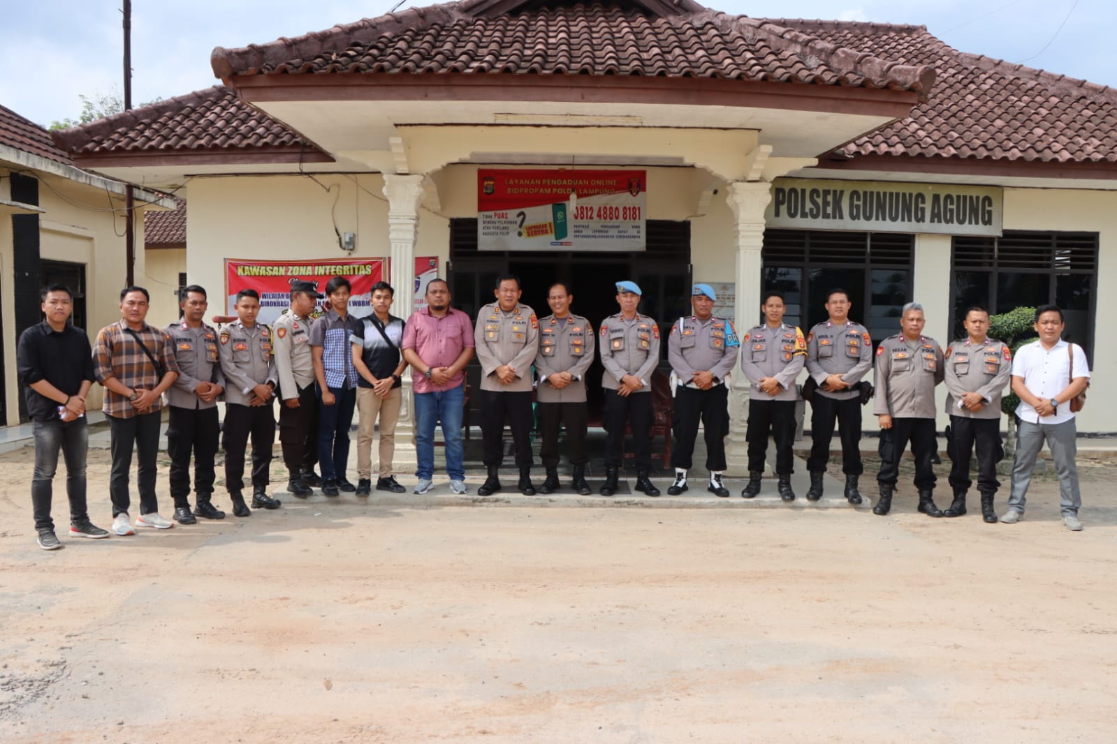 Kunjungan Kerja Ke Polsek Gunung Agung, Kapolres Tubaba ini Tujuannya.