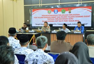 PGRI Tubaba MOU Dengan Polres