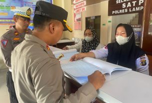 Pastikan Tidak Ada Pungli, Kapolres Lampung Utara Sidak Satpas SIM