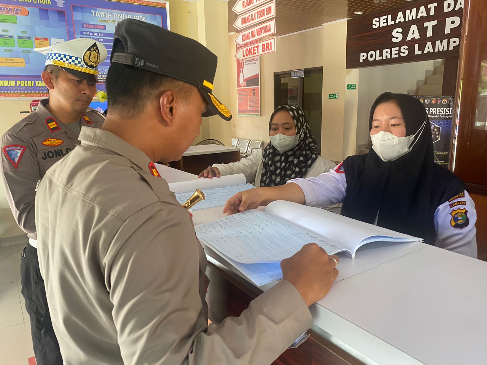 Pastikan Tidak Ada Pungli, Kapolres Lampung Utara Sidak Satpas SIM