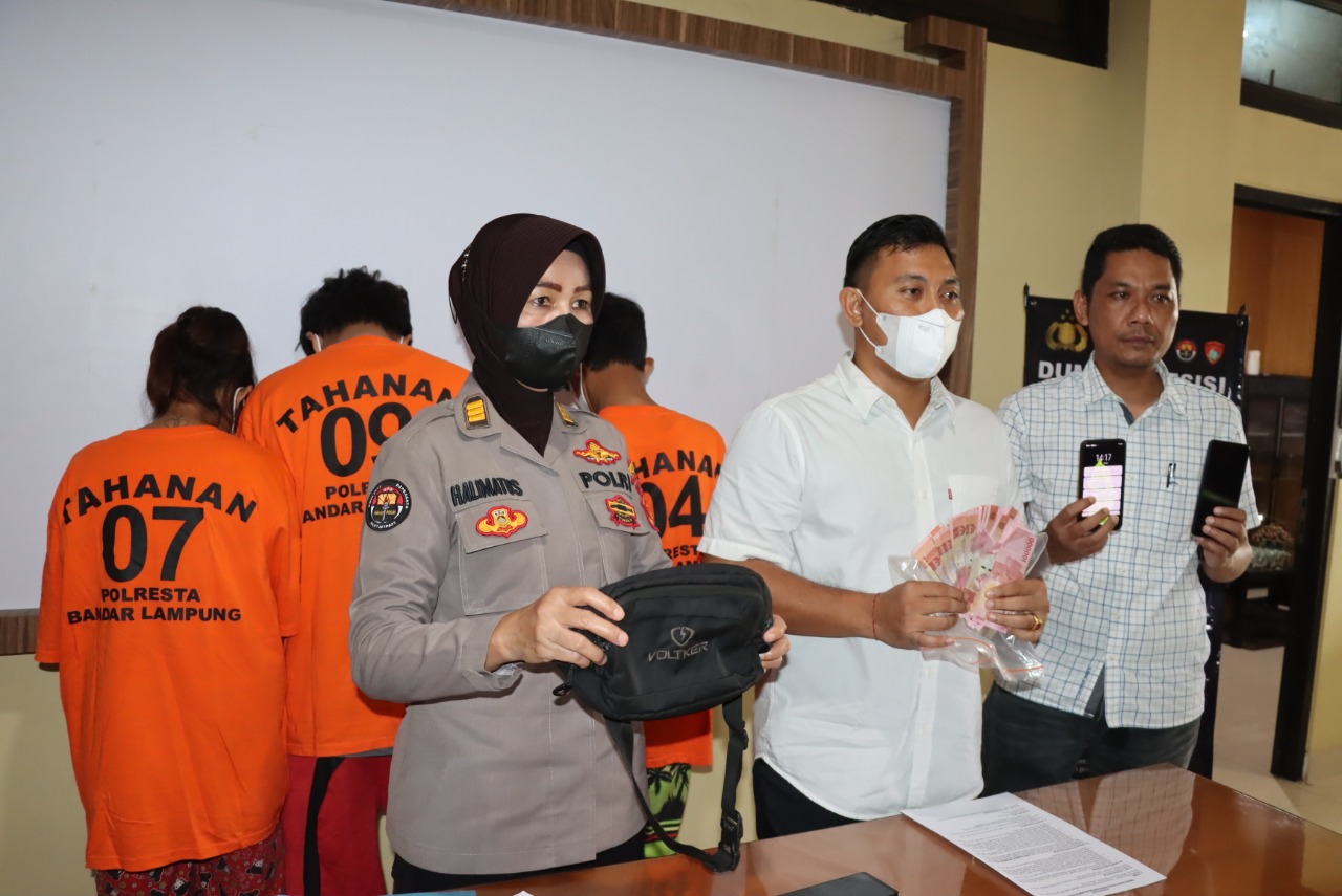 Polresta Bandar Lampung Tangkap 3 Pelaku Curas