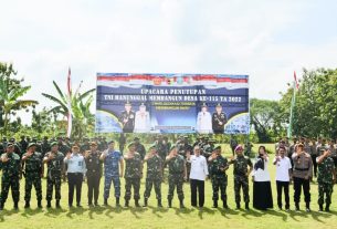 Resmi Ditutup, Masyarakat diminta Merawat Hasil Pembangunan TMMD 115 Bojonegoro