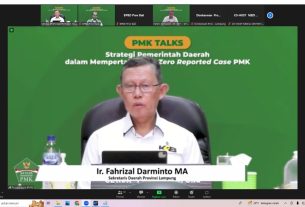 Sekdaprov Lampung, Menjadi Narasumber Talkshow Terkait Strategi Pemerintah Daerah Dalam Mempertahankan Zero Reported Case PMK