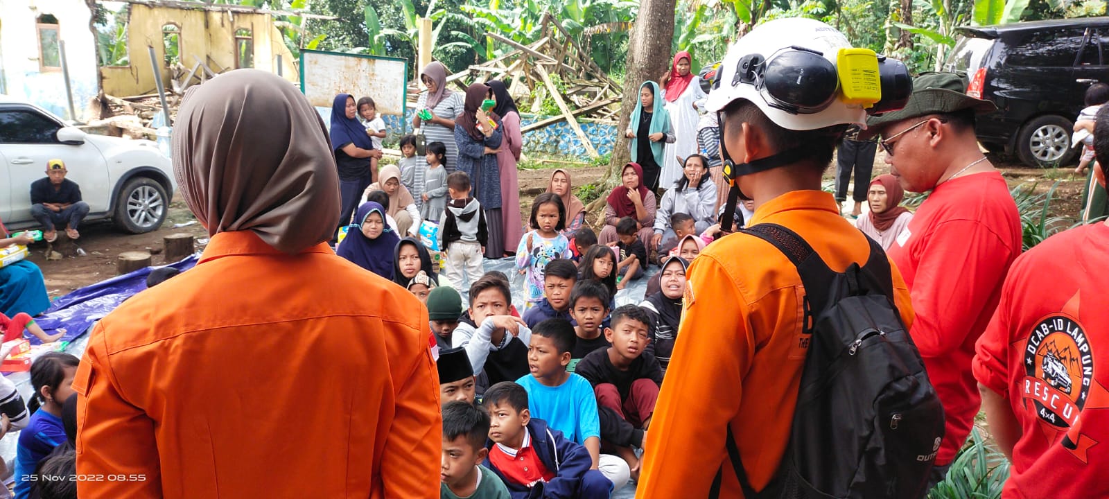 Sepekan Di Barulega Cianjur, Tim Relawan Kemanusiaan Duta Pemprov Lampung Balik