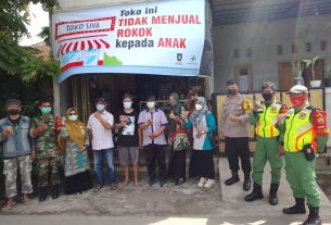 Sertu Harnawan Dampingi Puskesmas Kratonan Dalam Pengambilan Dokumentasi Kampung Bebas Rokok