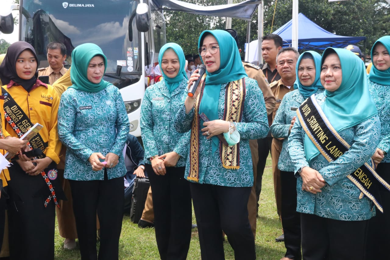 TP PKK Provinsi Lampung Melaksanakan Kunjungan Kerja di Kabupaten Lampung Tengah