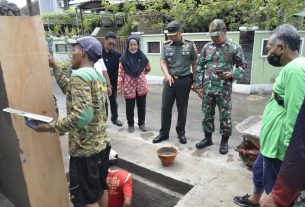 Yakinkan Sesuai Target, Dandim 0735/Surakarta Sidak Karya bakti Daerah Tahap VII  di Wilayah Kelurahan Sumber