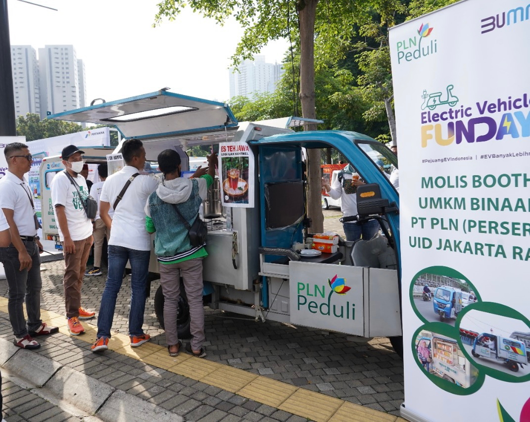 5 Gerobak Motor Listrik UMKM Binaan PLN Ramaikan EV FUNDAY