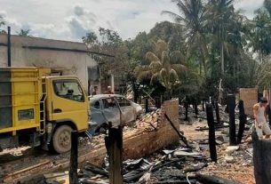 5 rumah Di Desa Talang Leban Ludes Akibat percikan Api Mobil Pengangkut Minyak Ilegal