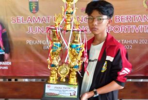 Alfanza Eka Wijaya Sumbang Medali Untuk Juara Umum Porprov ke - IX Lampung Cabor Catur