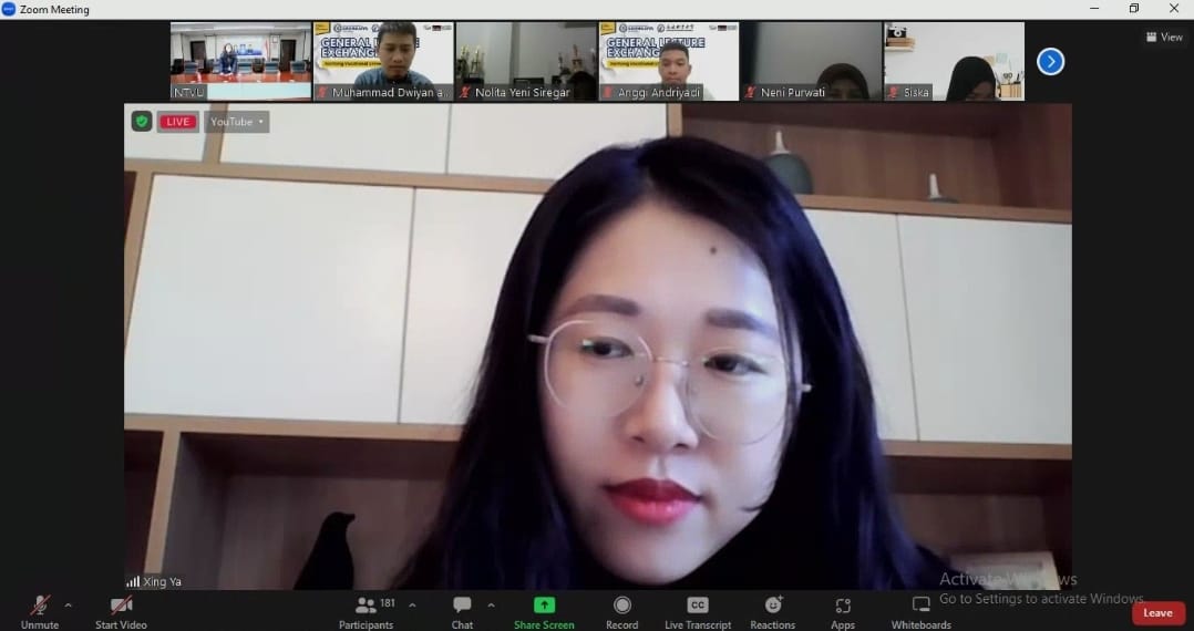Dosen Nantong Vocational University China Isi Kuliah Mahasiswa Fakultas Ekonomi dan Bisnis IIB Darmajaya