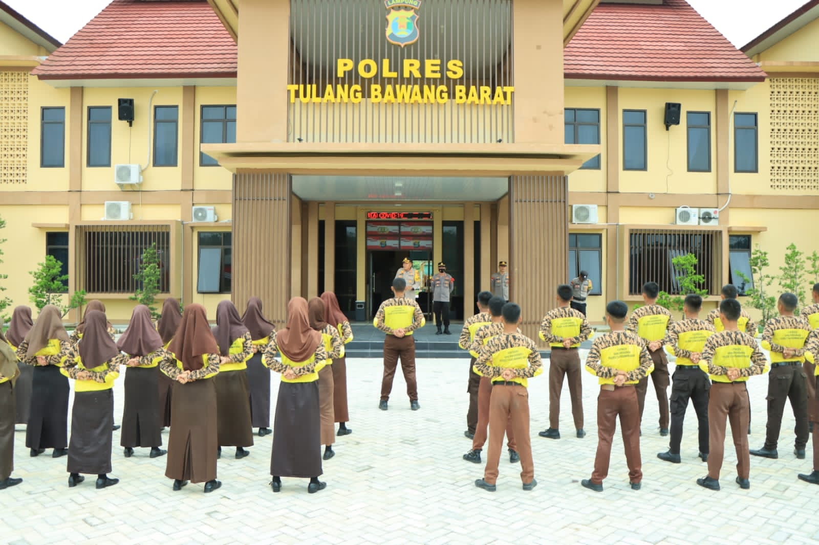 Kapolres Tubaba Lepas Kontingen Saka Bhayangkara