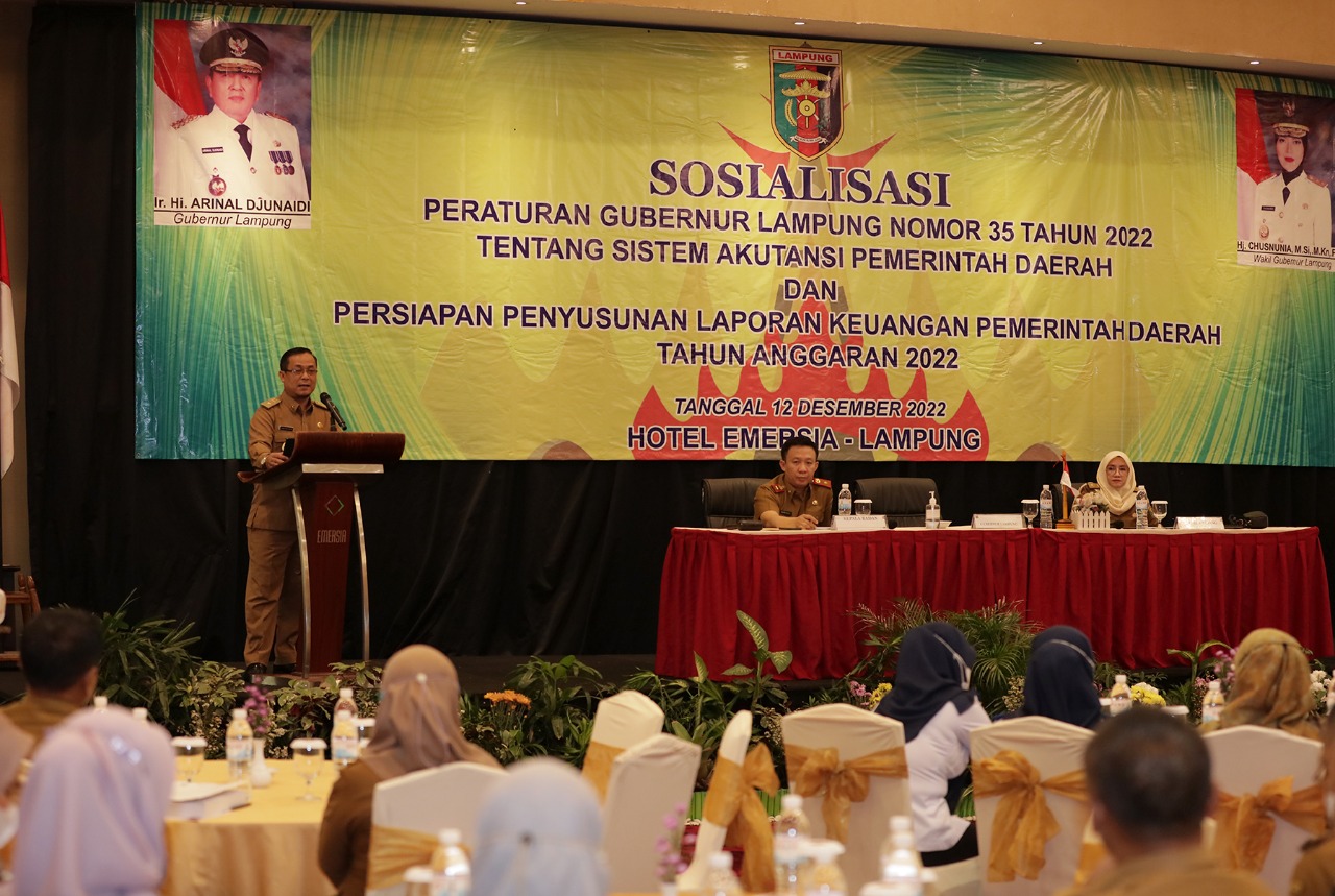 Pemprov Lampung Sosialisasikan Pergub Nomor 35/2022 tentang Sistem Akuntansi Pemerintah Daerah