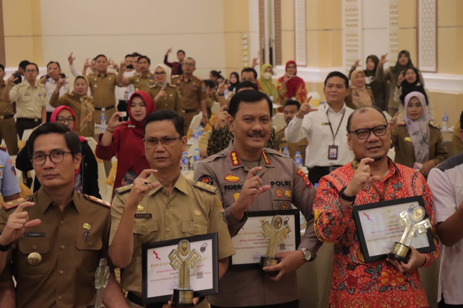 Polda Lampung dapat penghargaan tentang keterbukaan informasi publik