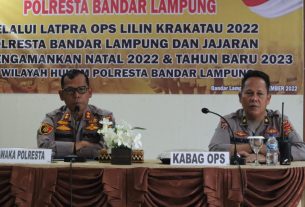Polresta Bandar Lampung adakan Lat Pra Ops Menjelang Natal 2022 dan Tahun Baru 2023