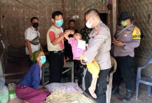 Polsek Dente Teladas Gelar Baksos Untuk Anak Penderita Stunting