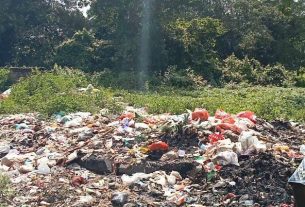 Temukan tumpukan sampah di belakang pasar, Ardian Saputra minta masyarakat tidak buang sampah sembarangan
