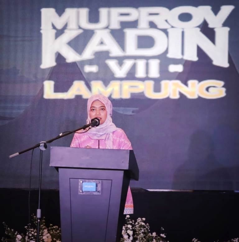 Wabug Chunsnunia Buka Musprov VII Kadin Lampung