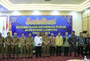 Wakili Gubernur, Sekdaprov Fahrizal Darminto Buka Sosialisasi Keterbukaan Informasi Publik di Provinsi Lampung Tahun 2022